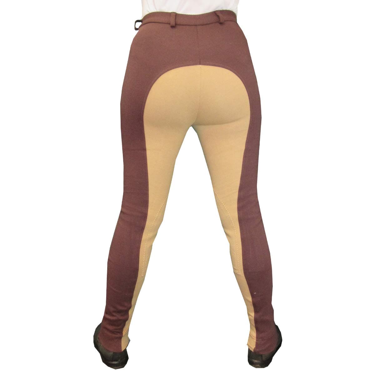 Kty Stretch Cotton Ladies Jodhpurs - Horse Riding Equestrian Show - Canary/White/Purple/Black/Navy/Red/Pink/Grey/Beige/Blue Sizes 22''-34'' (Brown/Beige, 32'')