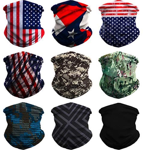 Headwear Headband Bandana Neck Gaiter - WONBURY Headwrap Balaclava Facemask Seamless for Outdoor