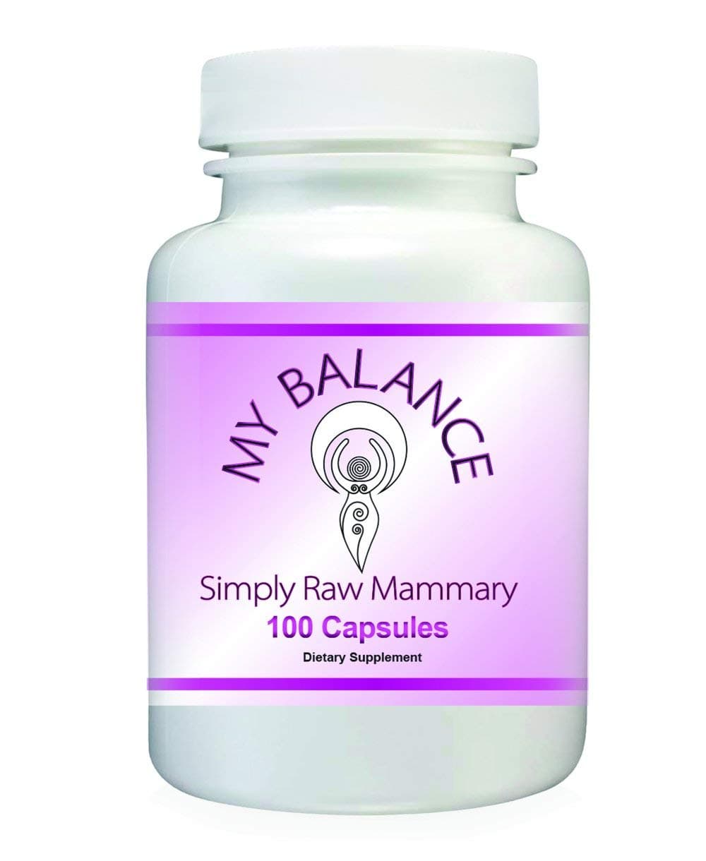 Simply Raw MAMMARY Glandular. Raw Bovine Mammary Glandular 400 mg, 100 Capsules