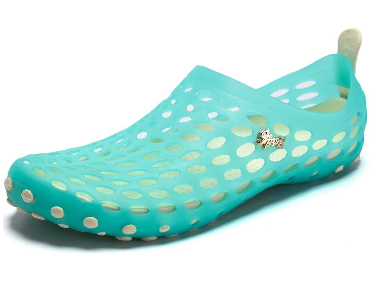 PAIRLERSWomen's Soft Beach Sandals Pull-On Aerobic Water Shoes