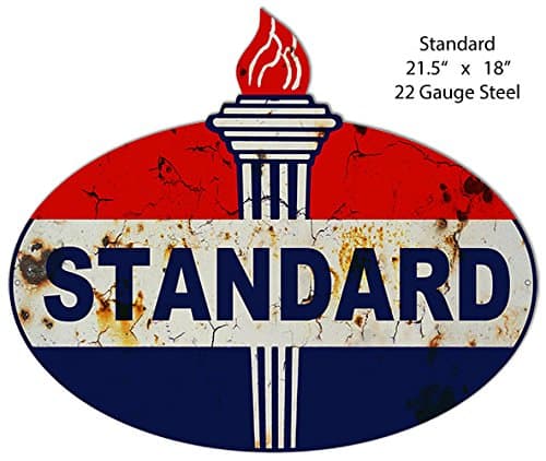 Garage Art Signs Vintage Standard Reproduction Laser Cut Out Metal Sign 18x21.5