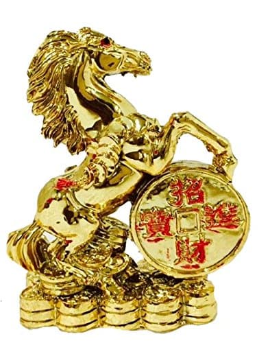FENG Shui Golden Horse for Victory, Fame and Luck (Small)