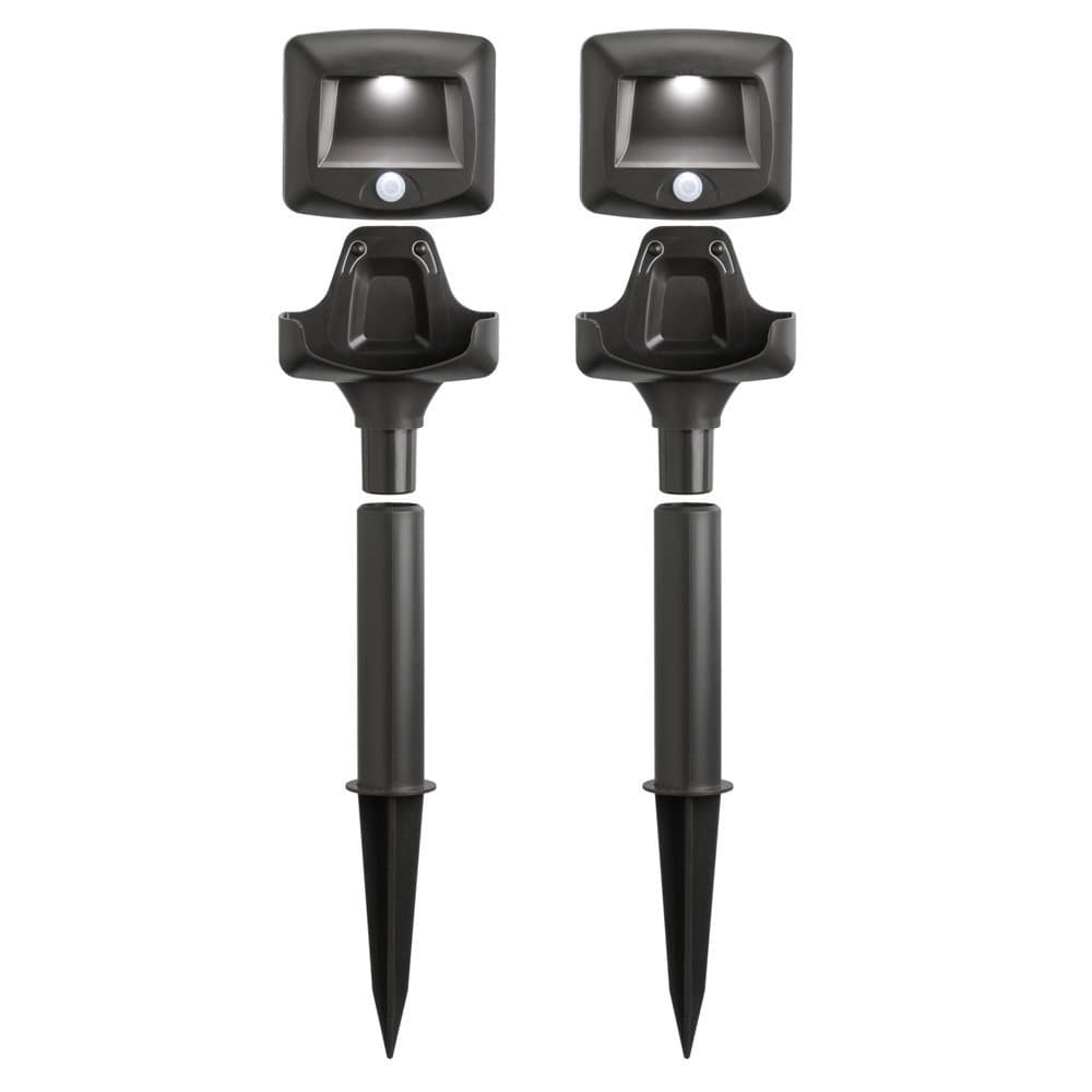 Mr. Beams MB572 Outdoor Wireless Battery-Powered 35 Lumens LED Path Light with Motion Sensor, 2-Pack, Dark Brown