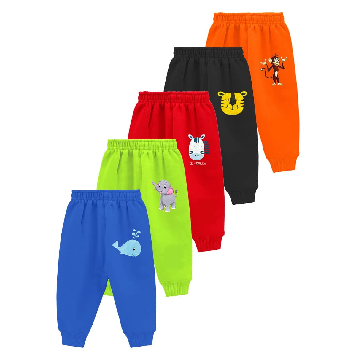 KuchipooRegular Fit Baby Boys and Baby Girls Pyjamas - Pack of 5 (PAJ-132), Multi 1, 4 Years-5 Years