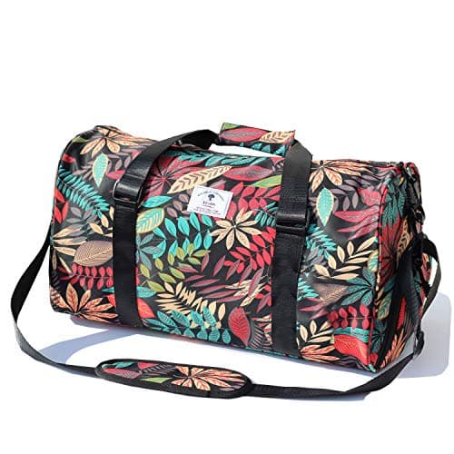 Original Floral Water Resistant Duffel Bag Gym bag Weekender Travel Bag for Gym Beach Travel School Daily Bags