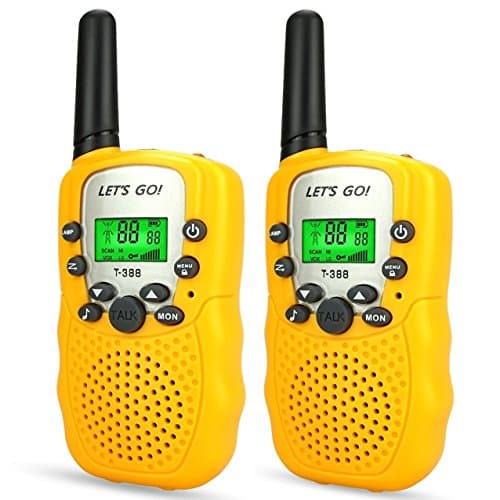 Boys Games Age 3-12, DIMY Walkie Talkies for Kids Toys for 3-12 Year Old Boys Girls 3-12 Year Old Girl Gifts Christmas New Xmas Stocking Stuffers Fillers Gifts for Boys Girls Kids Yellow DJ83