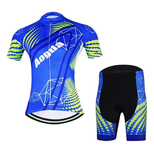 Cycling Jersey Women Aogda Bike Shirts Bicycle Tights Ladies Biking Clothing (D071, M)