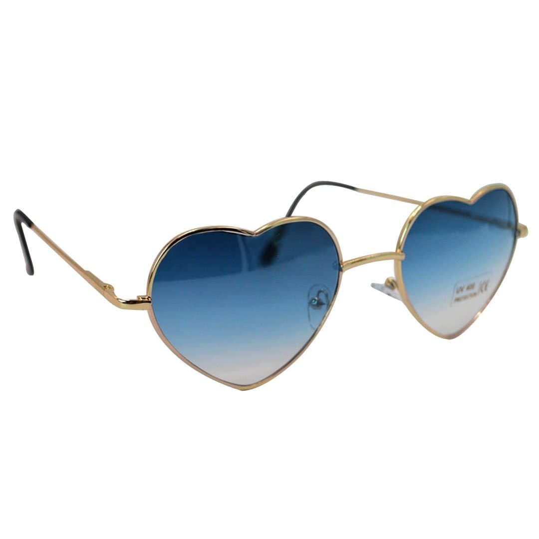 Millya Retro Metal Frame Heart Shape Sunglasses Colored Gradient Film Glasses Eyewear Eyeglasses