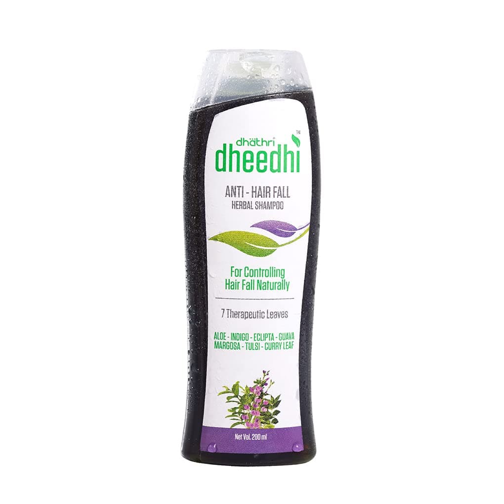 Dheedhi Anti Hairfall Shampoo – 400 ml | Herbal Ayurvedic Shampoo for Hair Fall Control & Regrowth | Sulfate-Free, Suitable for Men & Women