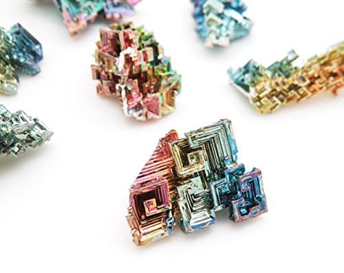 Crystalland Rainbow Bismuth Specimen Gemstone Crystal Healing - 3 Pieces