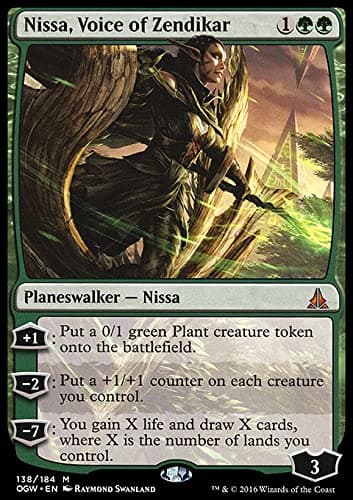 Magic: The Gathering Singles MTG Magic: The Gathering - Nissa, Voice of Zendikar (138) Oath of The Gatewatch OGW, OGW138, Green