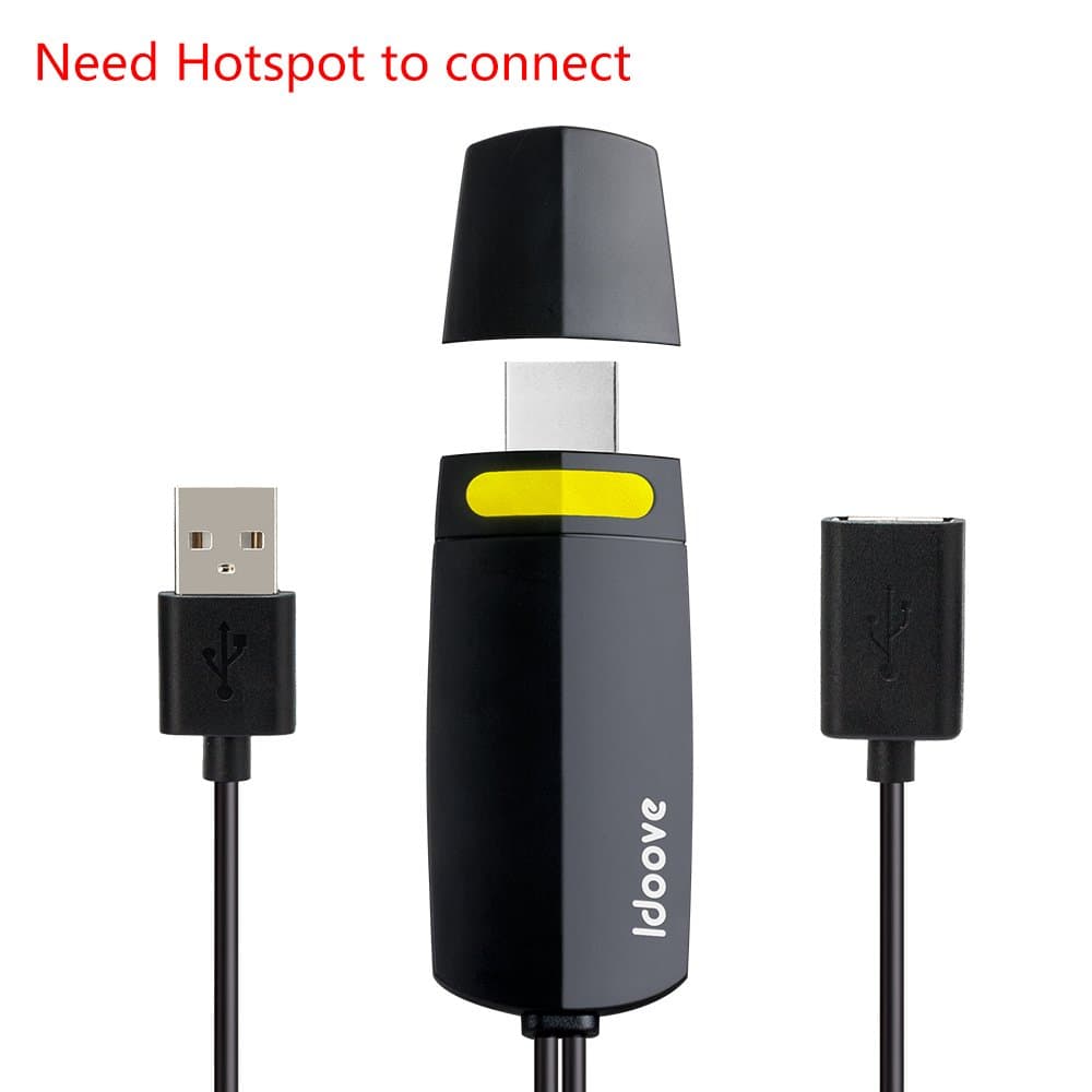 Idoove Lightning to HDMI Cable 1080P HDTV Adapter for iPhone 5/5S/6/6s Plus/7/7 Plus(Needs Personal Hot-spot to connect)