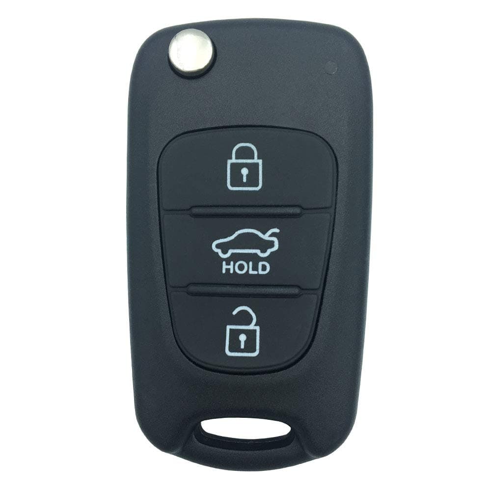 New Replacement Keyless Entry New FOB Shell 3 Buttons Flip Folding Remote Key Case Shell fits for Kia Sould Sportage Rondo Rio Optima Key Fob Cover