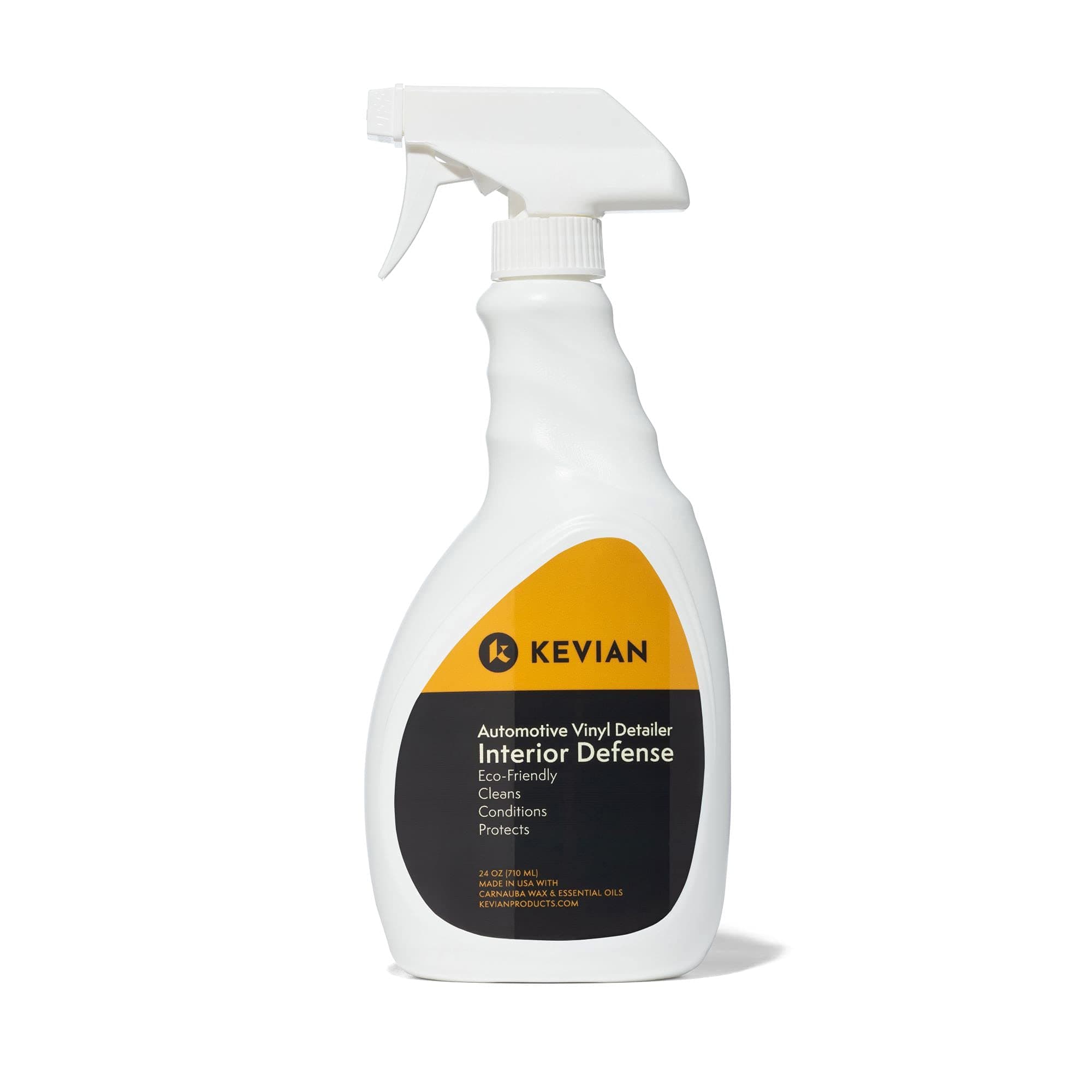BooYah Clean! Interior Defense Car Interior Cleaner & UV Protection Spray 24 oz Low-Gloss Non-Oily Dashboard Cleaner with Carnauba Wax Prevents Drying & Cracking on Vinyl Plastic Trim & Leather