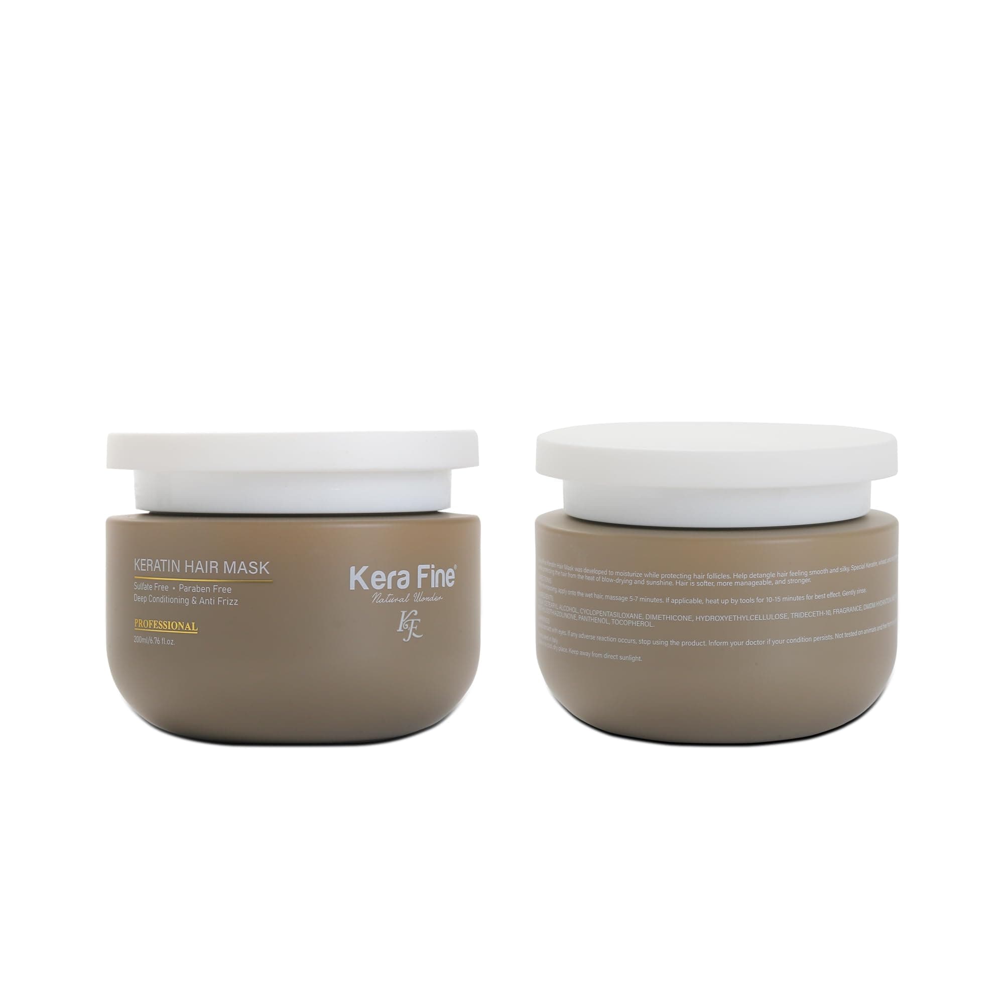 Keratin Hair Mask | 200ml | Sulfate Free, All Hair Types, Paraben Free | Deep Conditioning & Anti Frizz | Professional., 1 Count