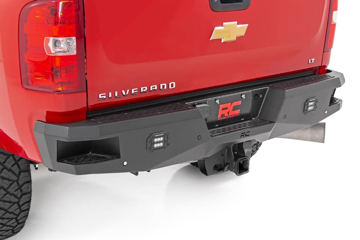 Heavy Duty LED Rear Bumper for Chevy Silverado & GMC Sierra 2500HD/3500HD (2011-2019)