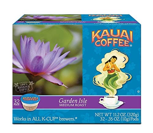 Kauai Coffee Single Serve Pods, 100% Premium Arabica Coffee from Hawaii’s Largest Coffee Grower, Compatible with Keurig K-Cup Brewers