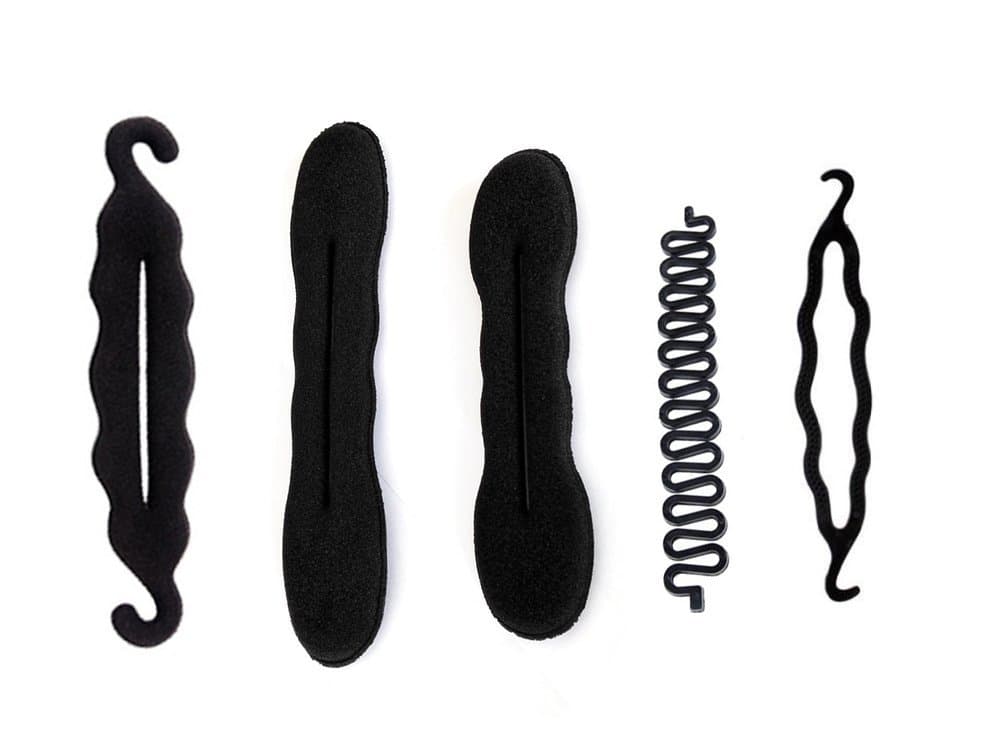 Homeoculture Hair Accessories, Combo Of 5, Black , Juda Makers, French Braid tool
