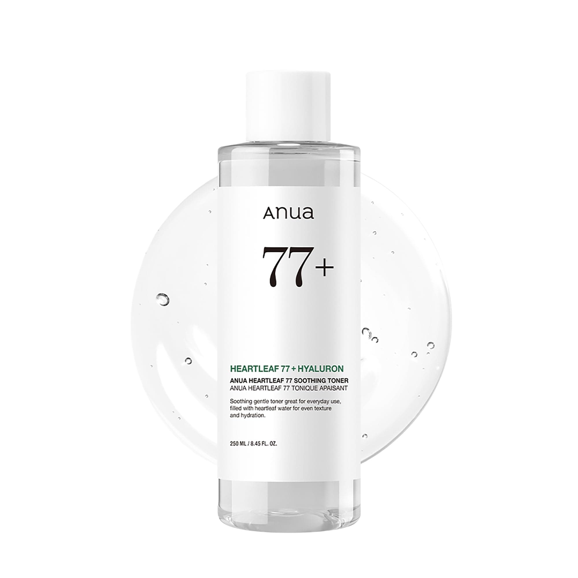 Anua Heartleaf 77 Soothing Toner, pH 5.5 Trouble Care, Calming Skin, Refreshing, Hydrating, Purifying, Cruelty Free, Vegan (250ml)