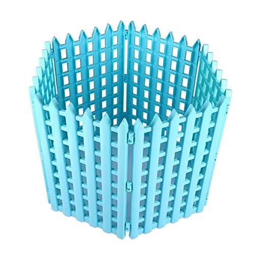 Pets Empire PP Material Pet Fencing Foldable Indoor Outdoor Fence for Pets Size (63 x 36cm) 8 X Sides (Pink)