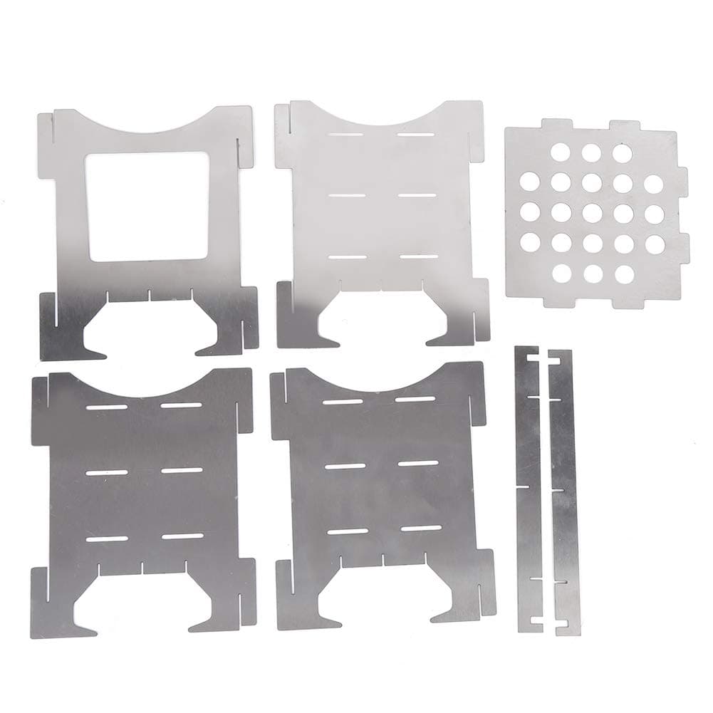 Camping Wood Stove, Portable Camping Wood Stove, Backpacking Stove, Stainless Steel Folding Wood Burning Stove Mini Cooker, Backpacking Camping Stoves And Grills