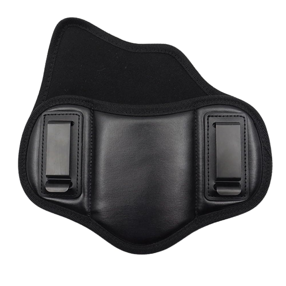 Fujobi Pancake Holster, Gun IWB Holster Faux Leather Compatible with G19 23 32 26 27 30 33, M&P Shield, XDs, P320, Taurus Holsters for Men and Women