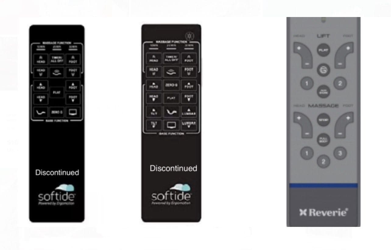 Softide 5100 or 8100 Conversion Kit and Grey Remote Version- No Tilt Feature -Replaces Lost or Broken Remote Control for Adjustable Bed