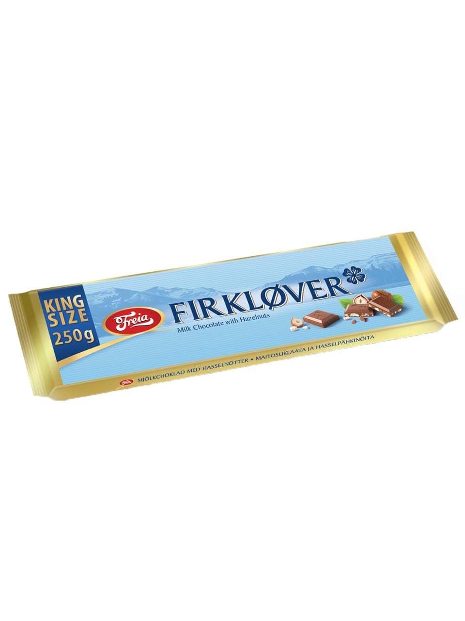 Freia Firklover Chocolate – Milk Chocolate With Hazelnuts 250g