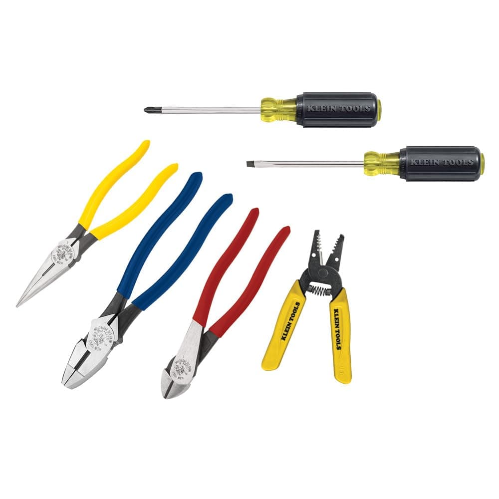 Klein Tools 92906 Tool Set, Basic Tool Kit has Klein Hand Tools for Apprentic...