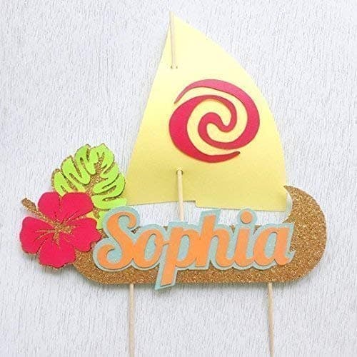 Sail Boat Cake Topper, cake topper, Personalized Cake Topper, Luau Party Decoration, Birthday Cake Topper, Hawaiian Party