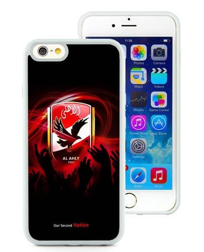 Generic iPhone 6 Case,Al Ahly 2 White Shell Case for iPhone 6S 4.7 Inches,TPU Cover