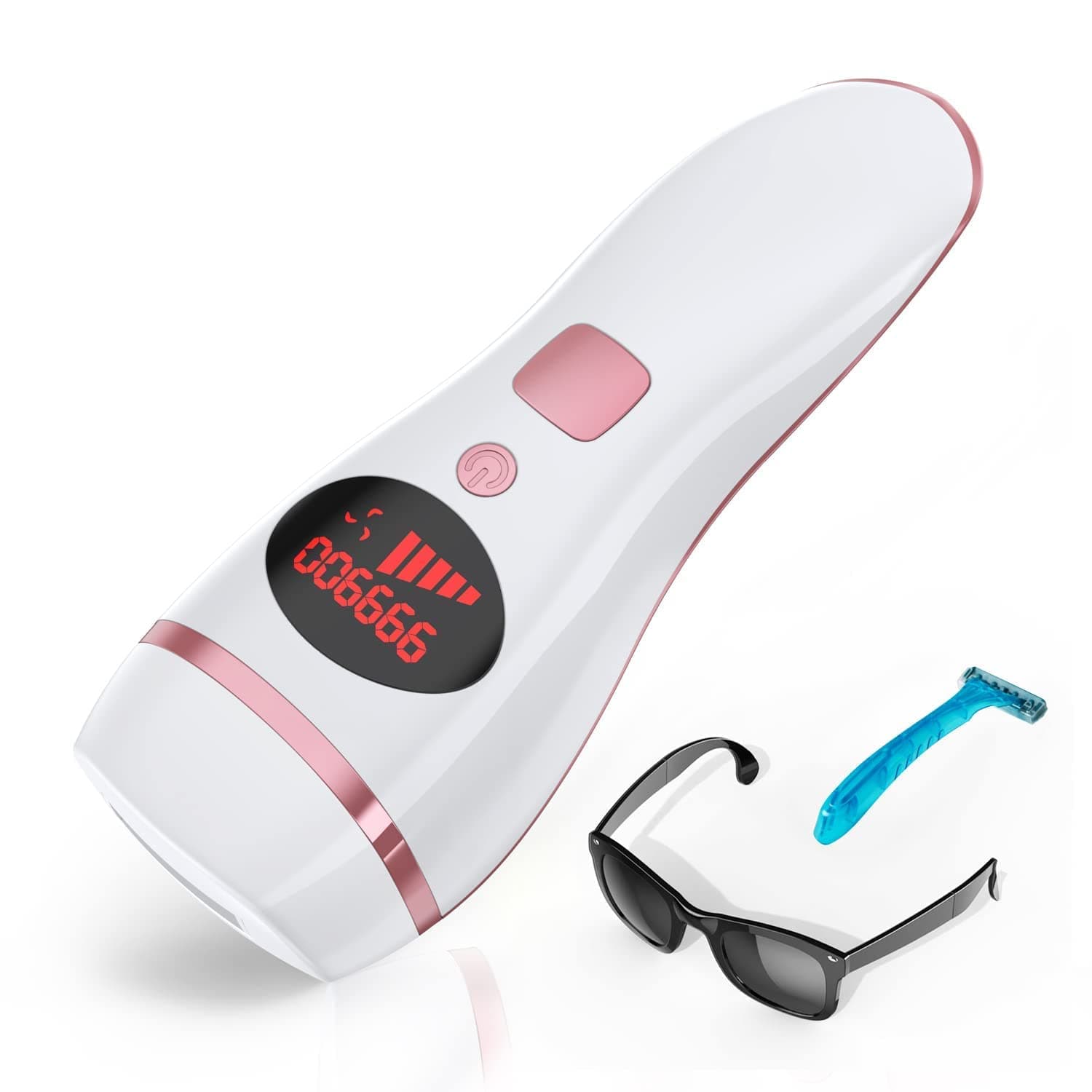 SYOSI Laser Hair Removal IPL Hair Removal for Women and Men, Upgraded to 999,999 Flashes Laser Hair Removal, Permanent Painless Hair Removal Device, for Face Armpits Legs Arms Bikini Line Whole Body