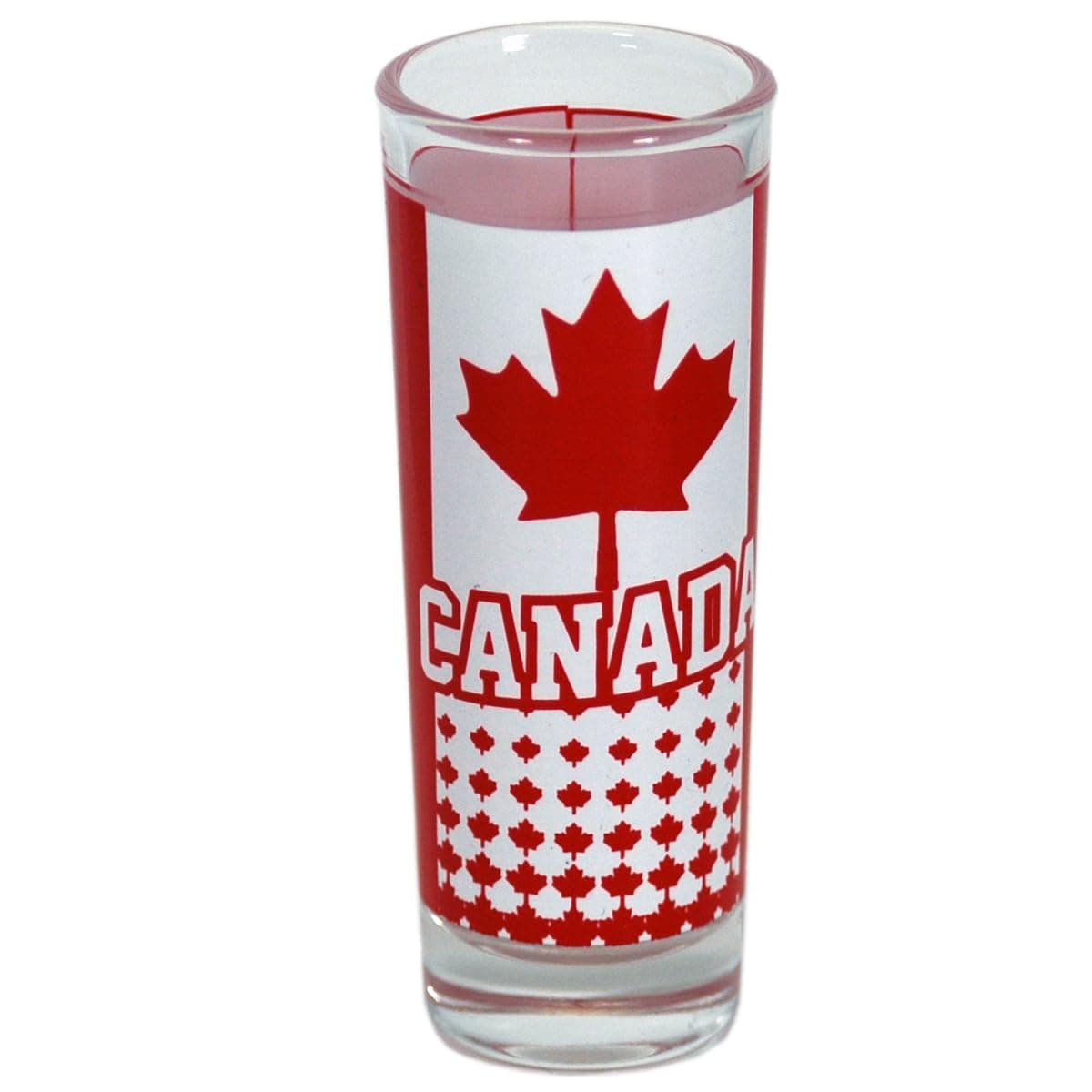 Canada Shooter Glass 89996JE Unique Modern Design Canadian Maple Leaf Flag Shot Glassware Collectible 3-Ounce