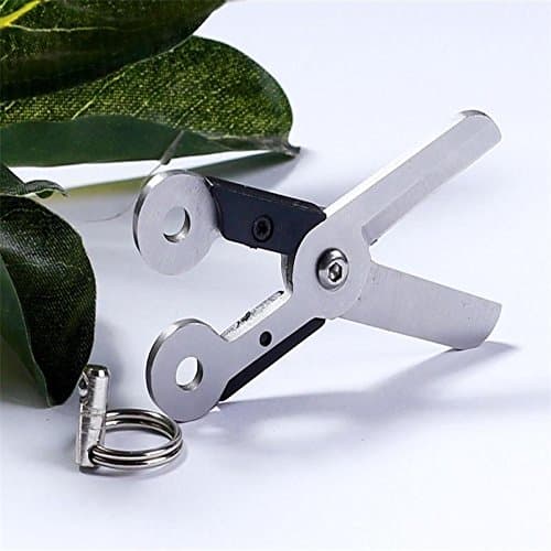 Mini Pocket EDC Spring Scissor Stainless Steel Keychain Outdoor Survival Tools