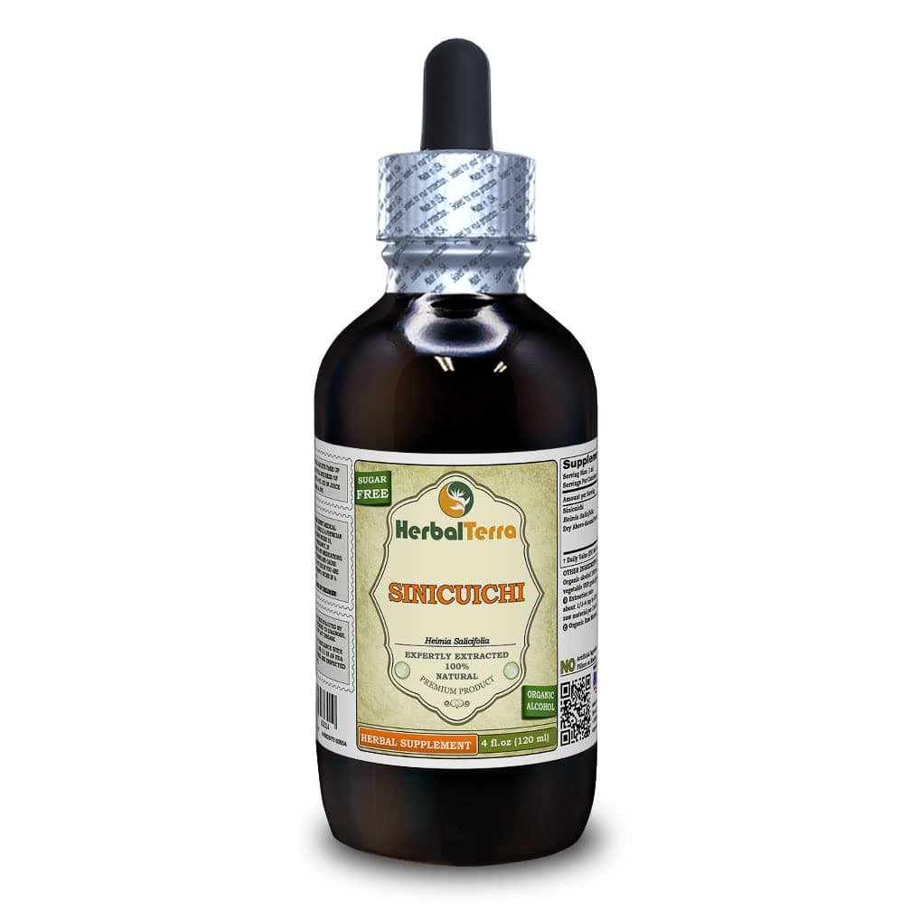 Sinicuichi (Heimia Salicifolia) Tincture, Dried Above-Ground Parts Liquid Extract (Brand Name: HerbalTerra, Proudly Made in USA) 4 fl.oz (120 ml)