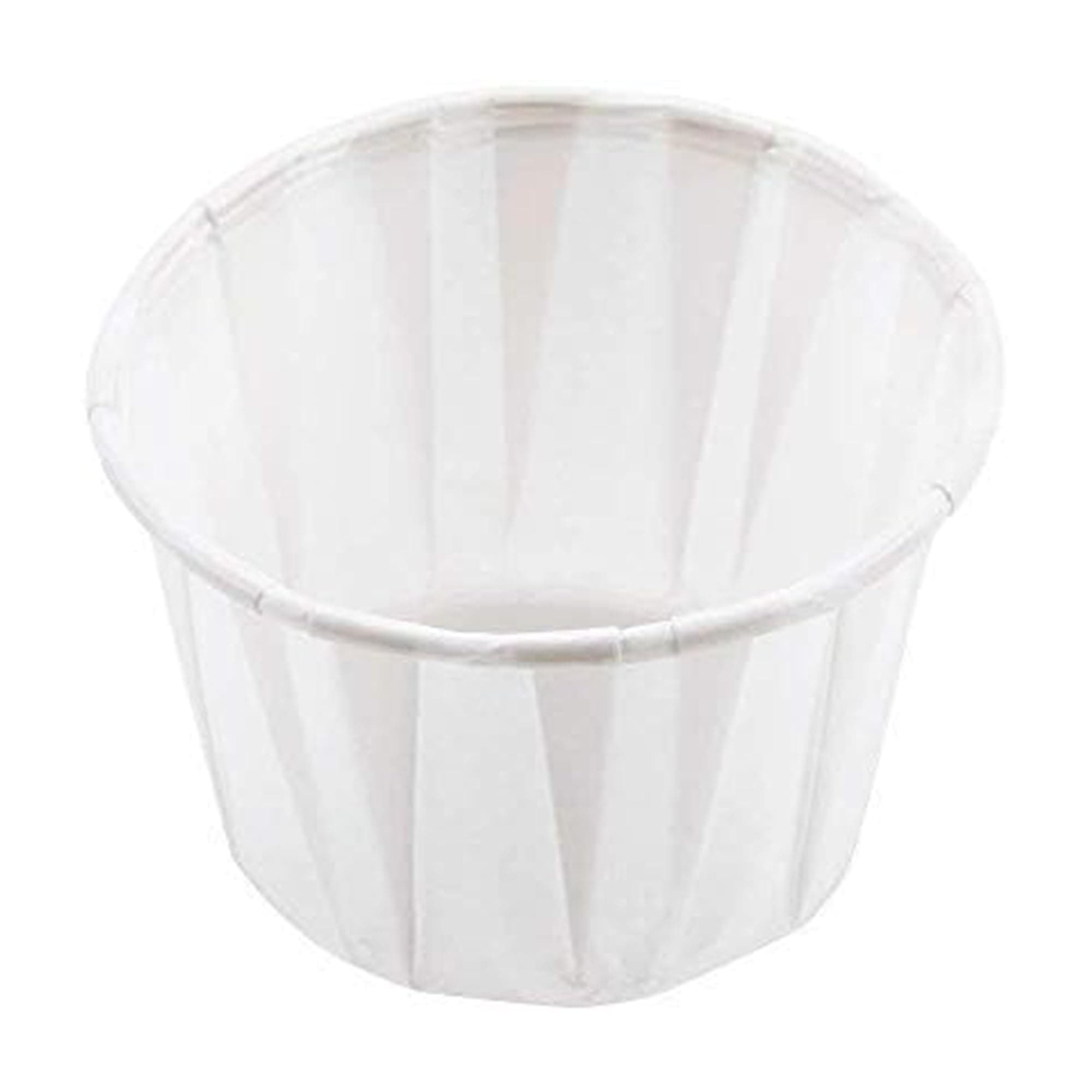 We Can Source It Ltd - 250 x 4oz Paper Souffle Portion Cups Waxed Paper Ramekin Sauce Pots with Leak-Resistant Coating – For Sauces, Condiments, Dips & Sampling – Disposable Catering Portion Control