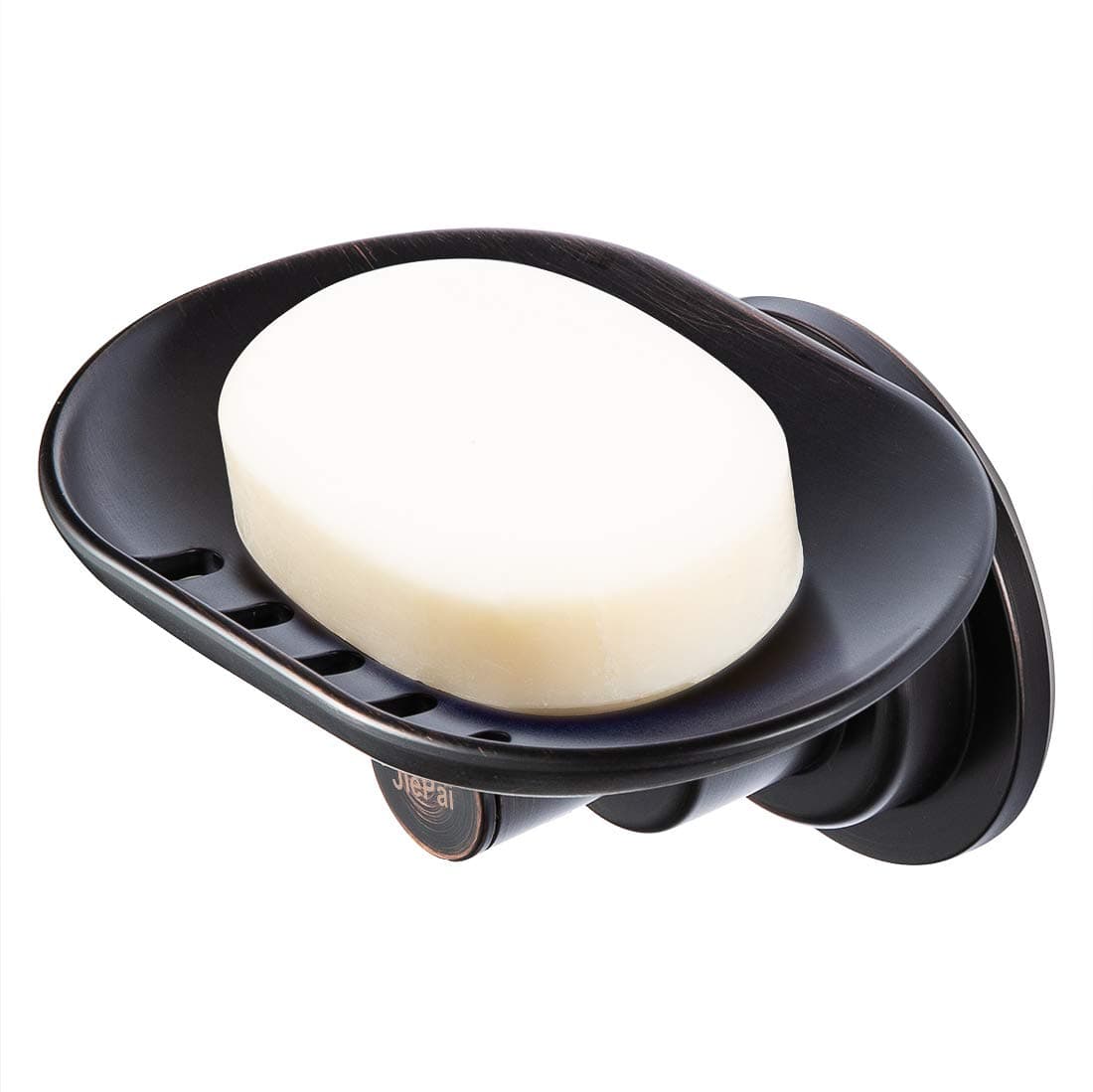 Suction Soap Dish Oil Rubbed Bronze,Super Powerful Vacuum Suction Shower Soap Holder with Drain,Elegant Suction Cup Soap Dish for Shower Bathroom Kitchen