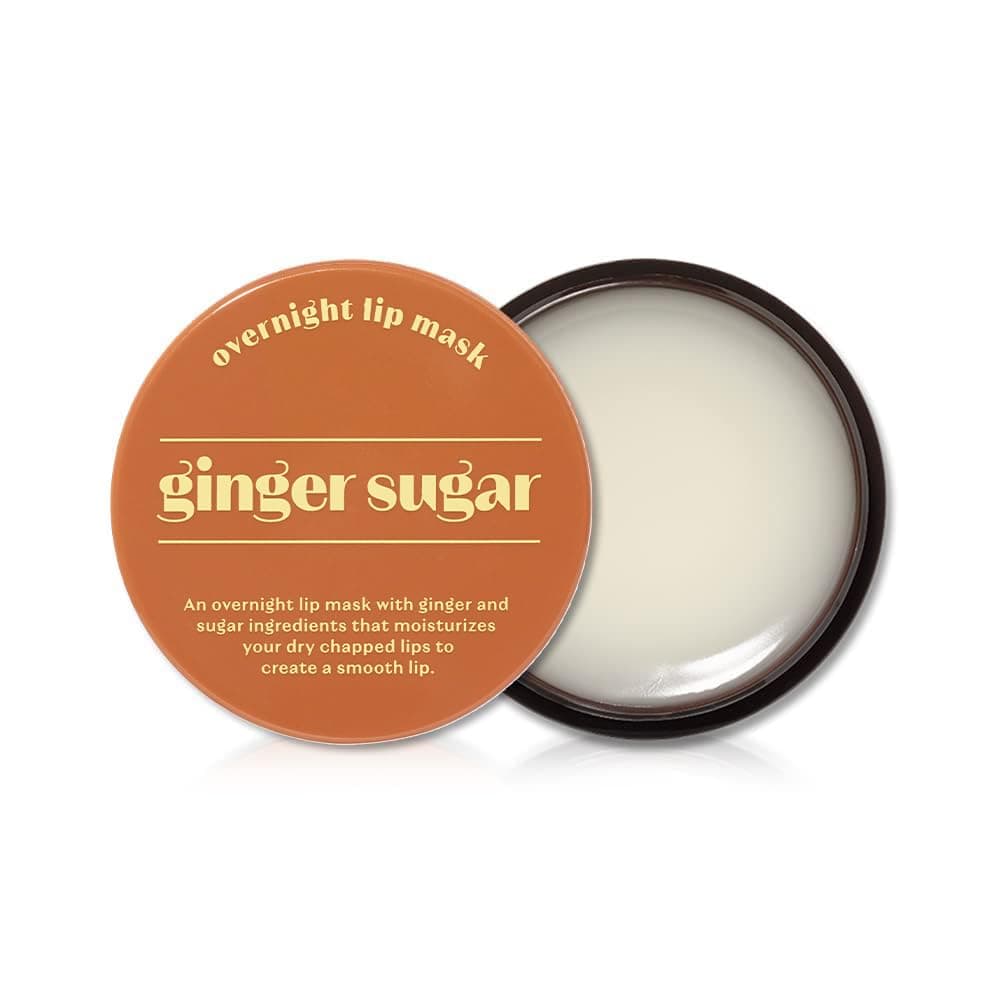 Ginger Sugar Overnight Lip Mask 23G Korean Lip Sleeping Mask Skin Care Smooth And Moist Lips Natural Ingredients Ginger