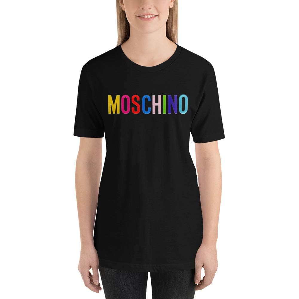 Moschino Shirt, Love Moschino for Men and Women, Gift for Valentines T-Shirt Black