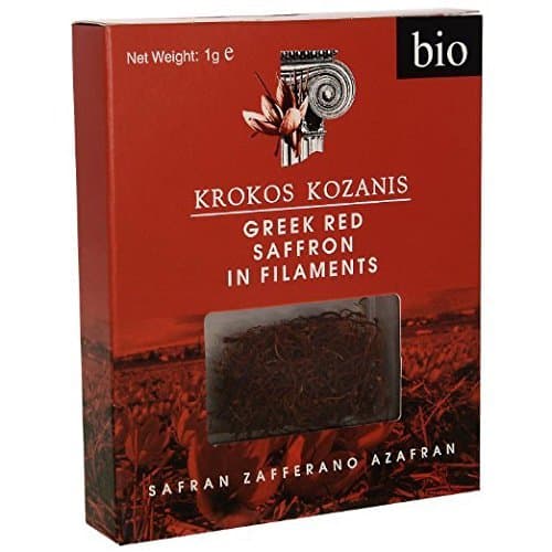 Krokos Kozanis Organic Red Saffron in Filaments 25g (pack of 25x1g)