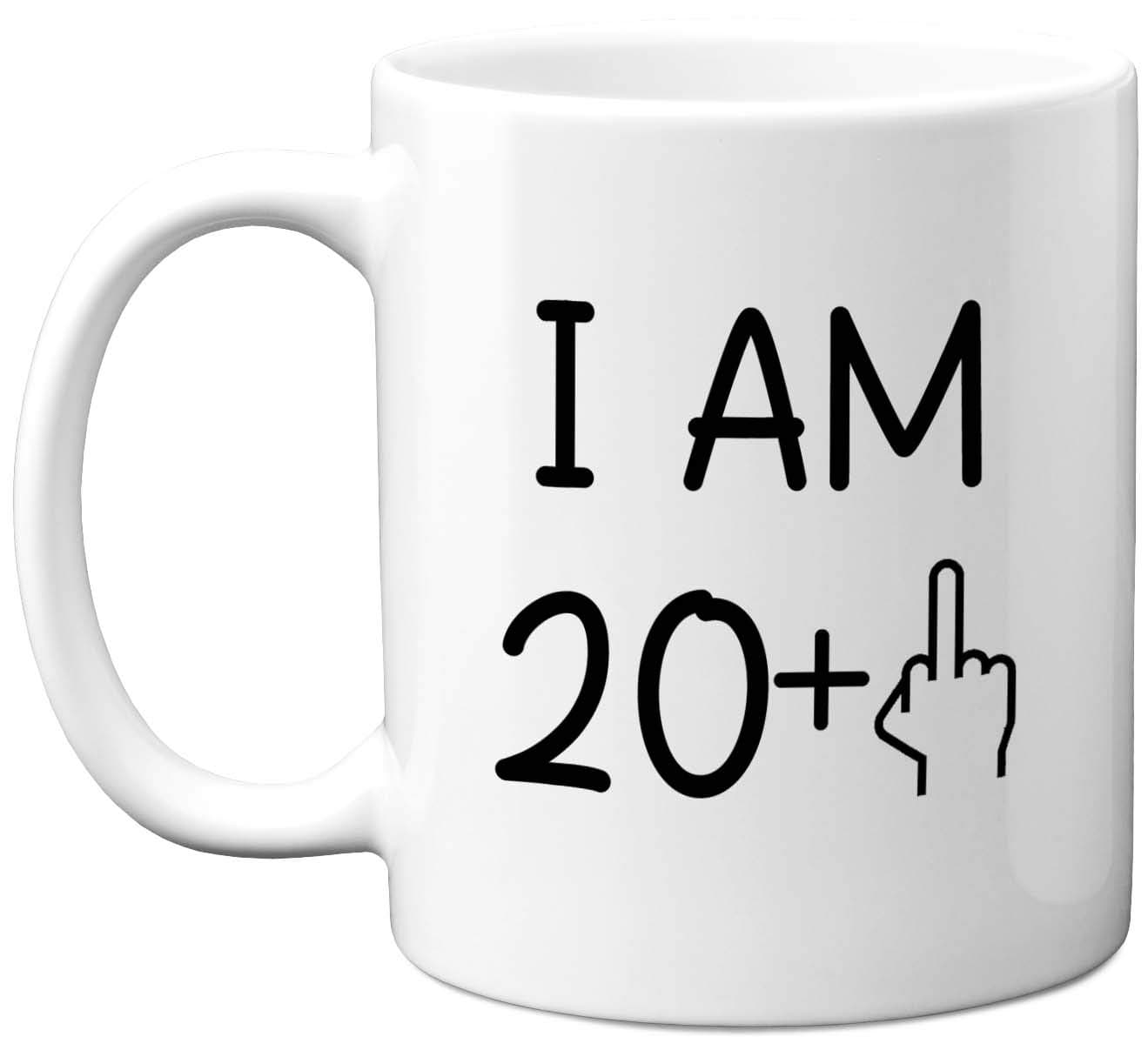 21st Birthday Gifts for Women Men, Rude Novelty Mug Middle Finger, Gag Joke Gifts, Perfect Funny Mugs for Birthday Present, 11oz Premium Ceramic Coffee Mug