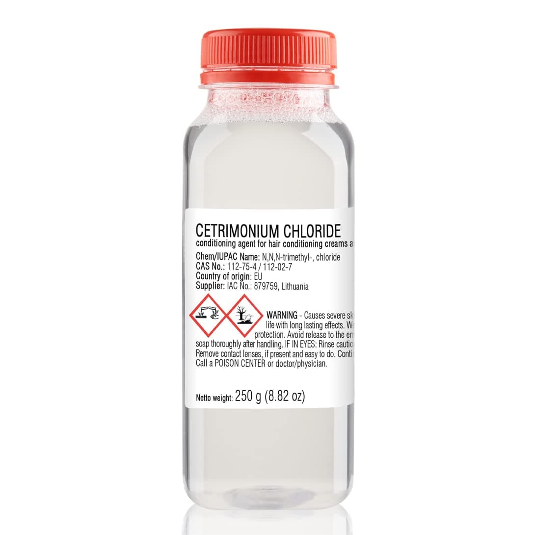 Cetrimonium Chloride - 250 g | 8.82 oz - Liquid - for DIY Cosmetics Craft Projects - Conditioning Agent for Hair Conditioning Creams and Emulsions