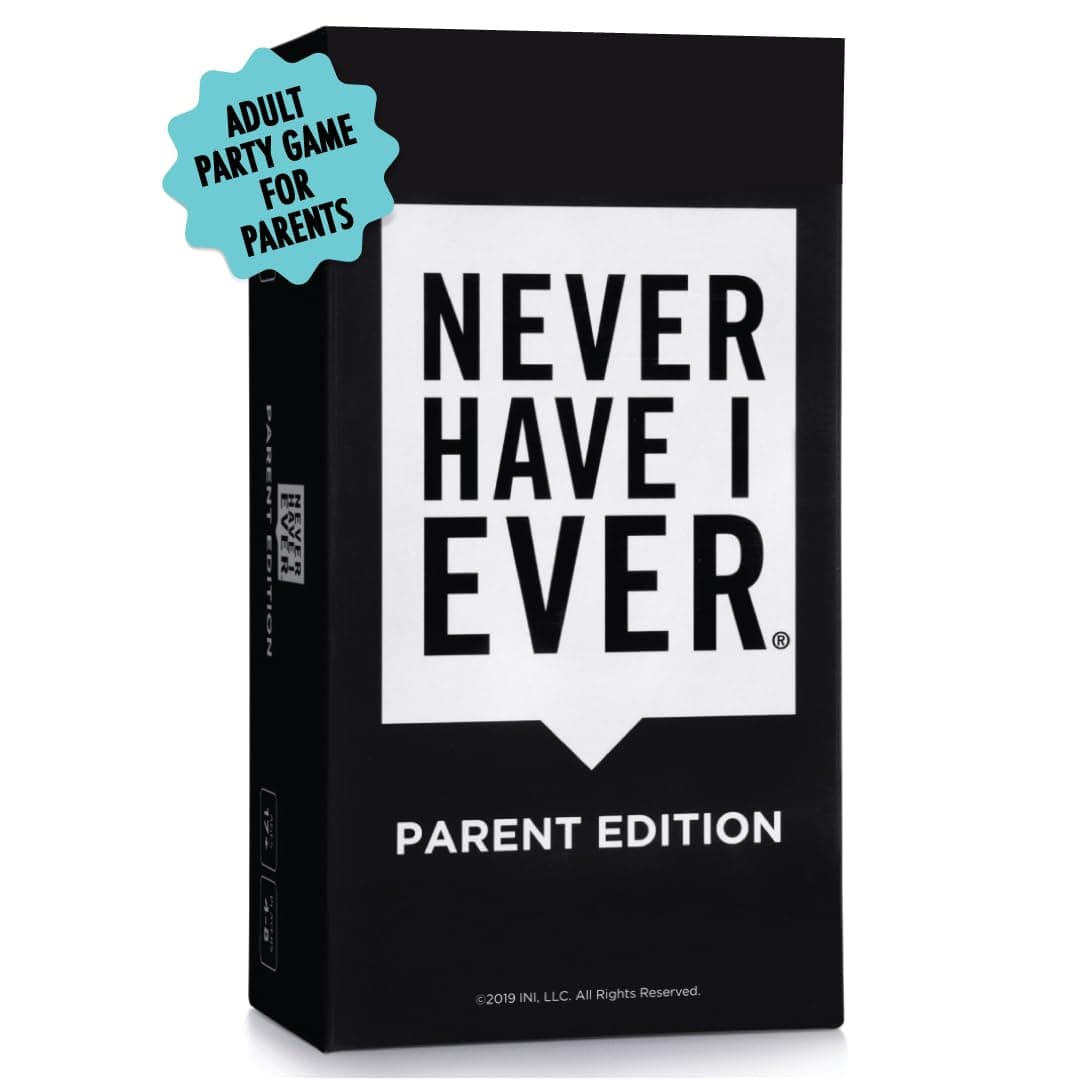 Never Have I Ever Card Game - Parent Edition, Fun and Engaging Adult Party Games for Game Night, Date Night, or Vacation, Includes Hilarious and Relateable Prompts for Couples with Kids, Ages 17+