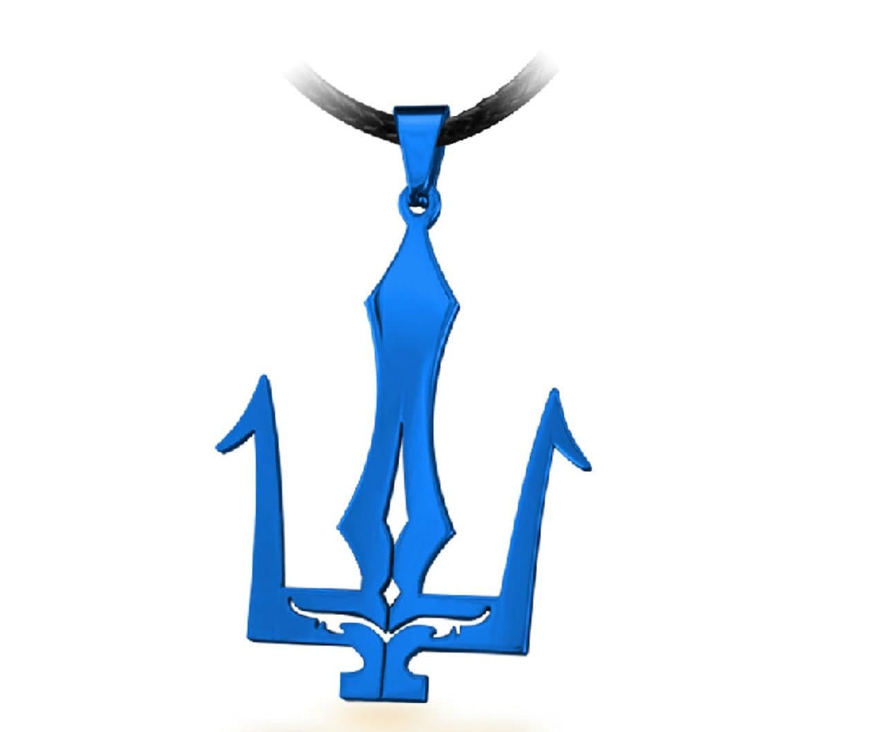 Titanium Steel Men's Jewelry Greece Poseidon Neptune Trident Pendant Necklace Pendant Men Poseidon Logo Fade Eventually Becoming Hypoallergenic Fade Eventually Becoming Attractive Packaging Birthday Gift Valentine's Day Gift for Christmas