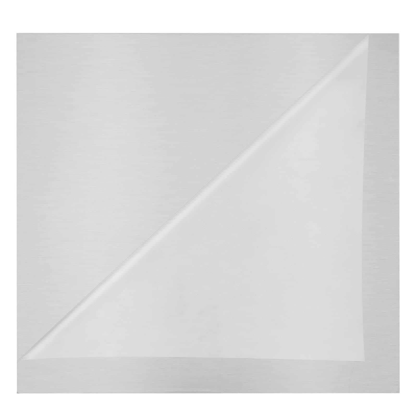6061 T651 Aluminum Sheet Metal 12" x 12" x 0.04"(1mm) Flat Plain Thin Aluminum Sheet Plate Covered with Protective Film, Heat Treatable Rectangle Aluminum Metal Plate for Crafting, Industrial