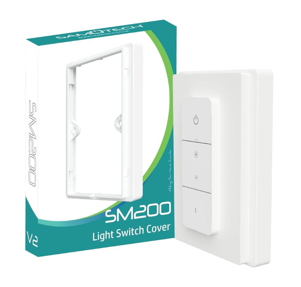 SAMOTECH Switch Cover Compatible with Philips Hue Smart Wireless Dimmer Switch V2 (Single Cover SM200 V2)