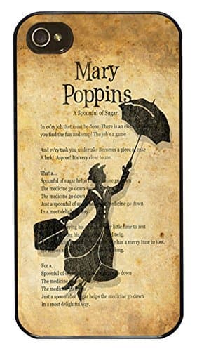 TATATO Peter Pan Mary Poppins Wizard Oz Vintage Quote Hard Case Back For iPhone 5 & iphone 5s