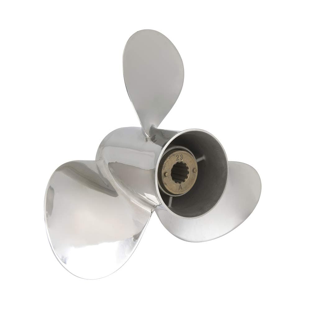 Bob's Marine OEM Stainless Steel Outboard Propeller fit Mercury Engines 40-60HP, 13 Spline Tooth, RH