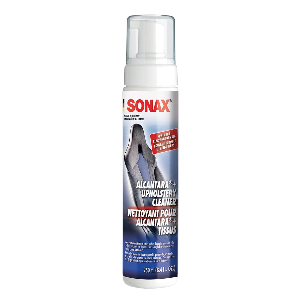 Sonax (206141) Upholstery and Alcantara Cleaner - 8.45 fl. oz., 250 Milliliter
