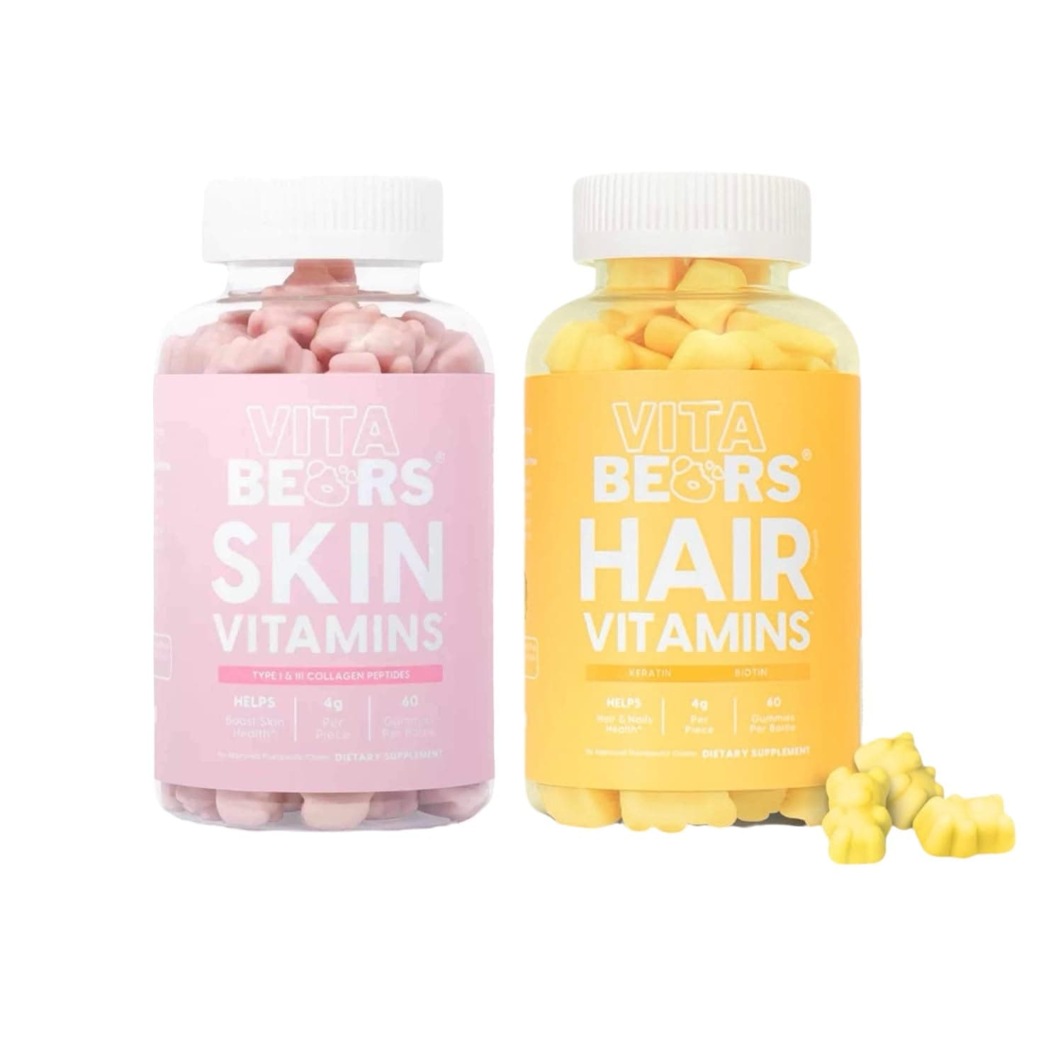 Perfect Duo: Hair & Skin Vitamins - Healthy Skin, Hair & Nails